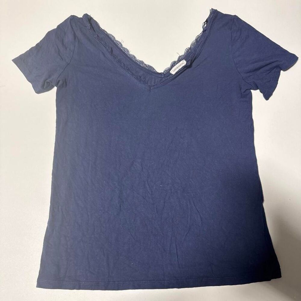 Cache Women's Navy and Blue Blouse